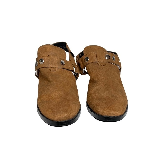American Eagle | Harness Mules Booties Slingback Snap Back Studded - Picture 5 of 9